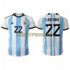 Original Fußballtrikot Argentinien Lautaro Martinez 22 Heimtrikot WM 2022 Für Herren